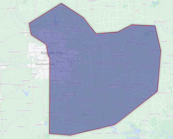 Blue Springs, MO Blue Springs Location Map